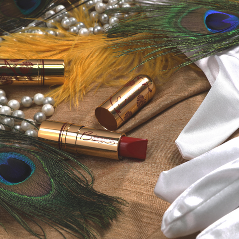 Bésame Cosmetics Next to Peacock Feather and Pearls